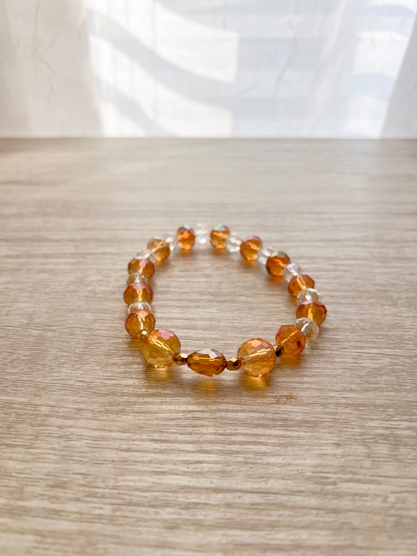 Rust Beaded Bracelet