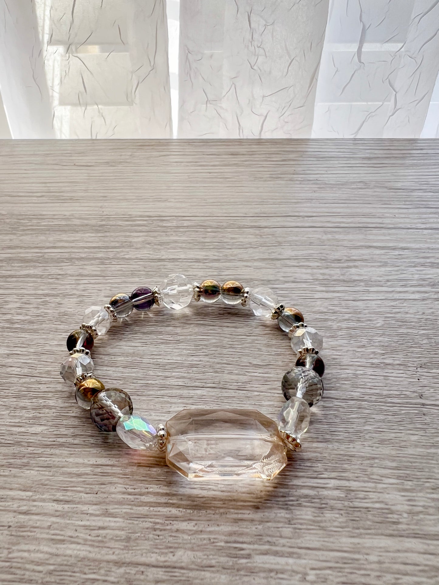Champagne Beaded Bracelet