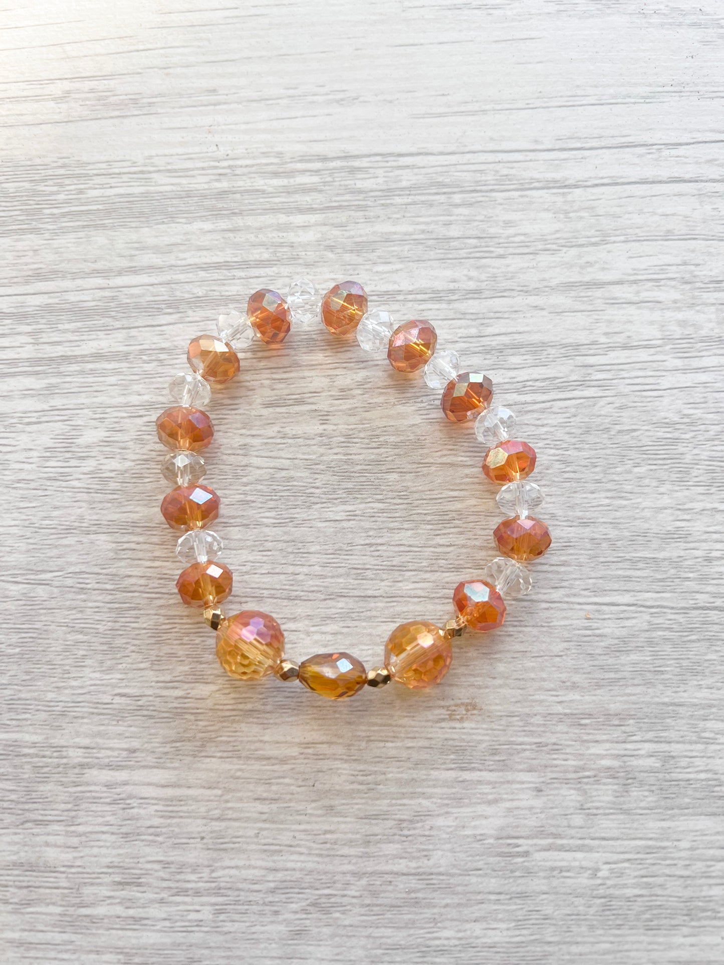 Rust Beaded Bracelet