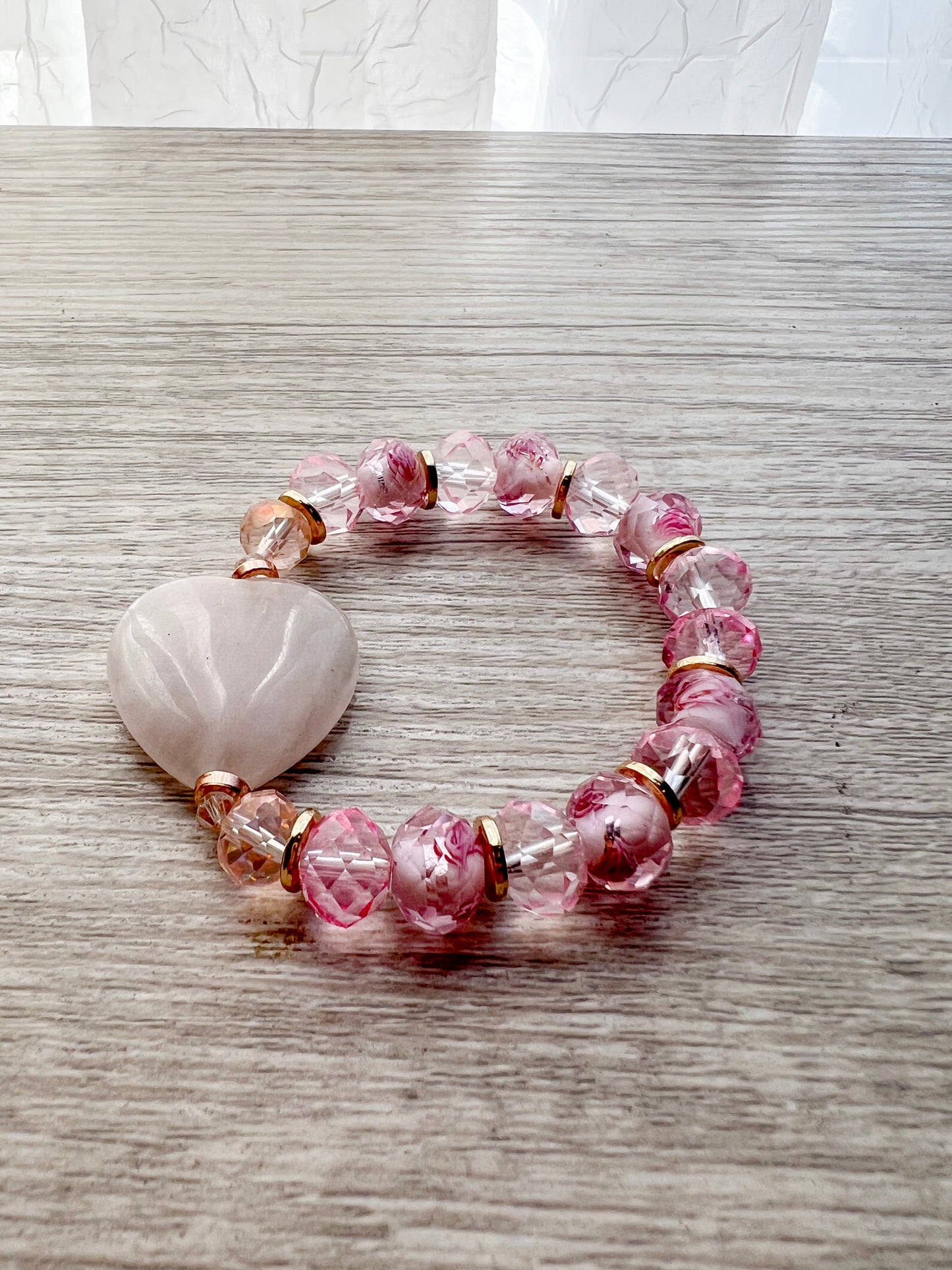Heart of Stone Beaded Bracelet
