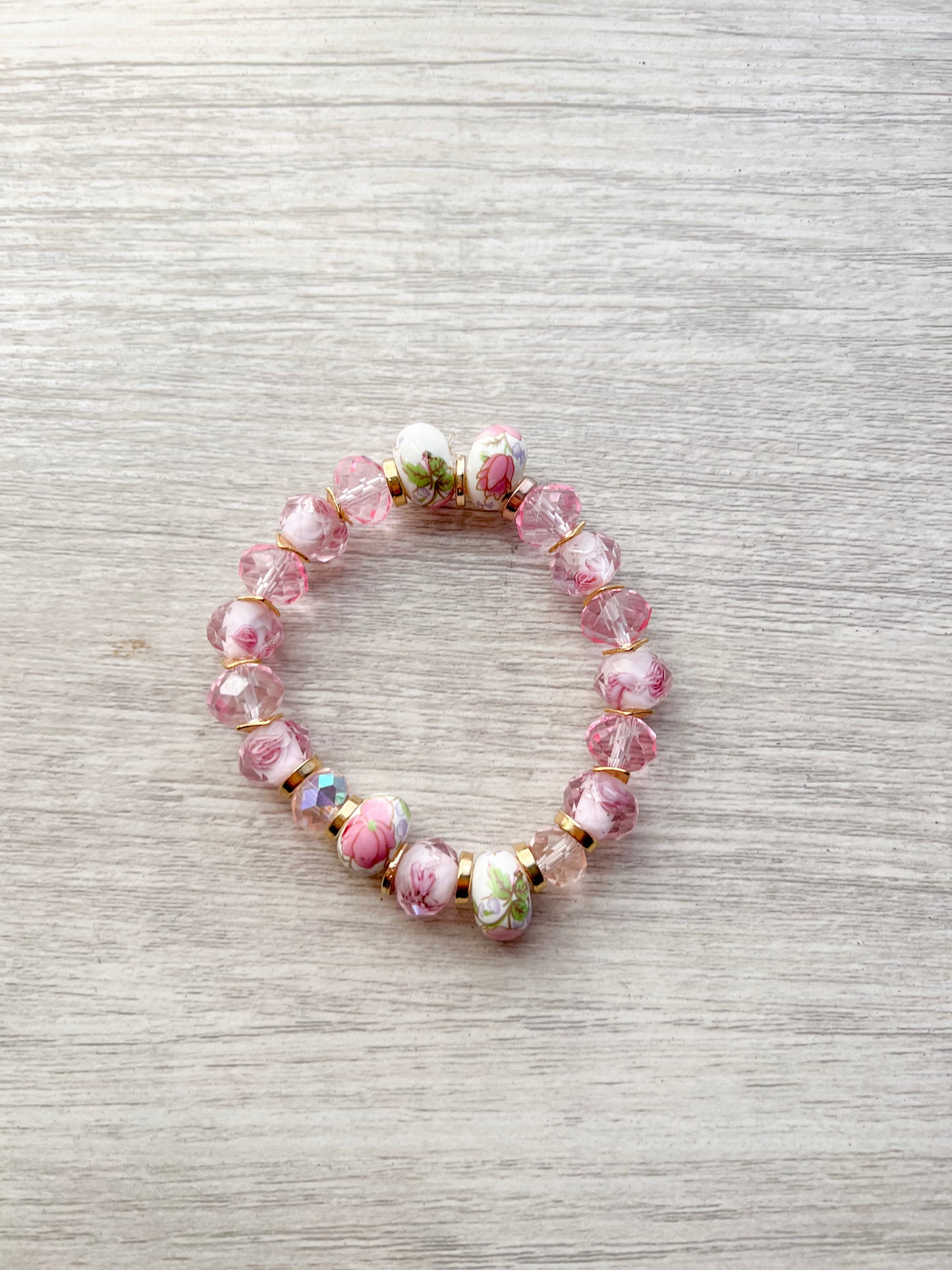 Floral Beaded Bracelet