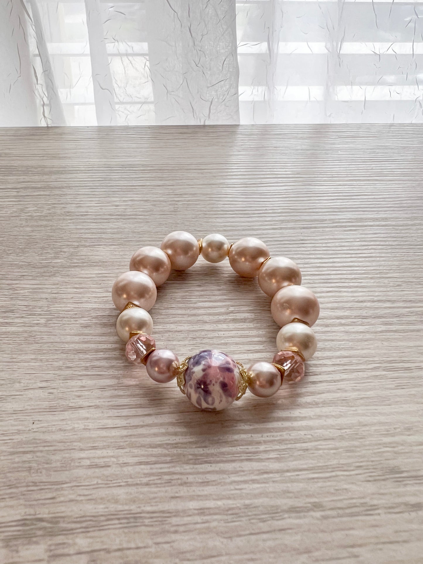 Rose Beaded Bracelet