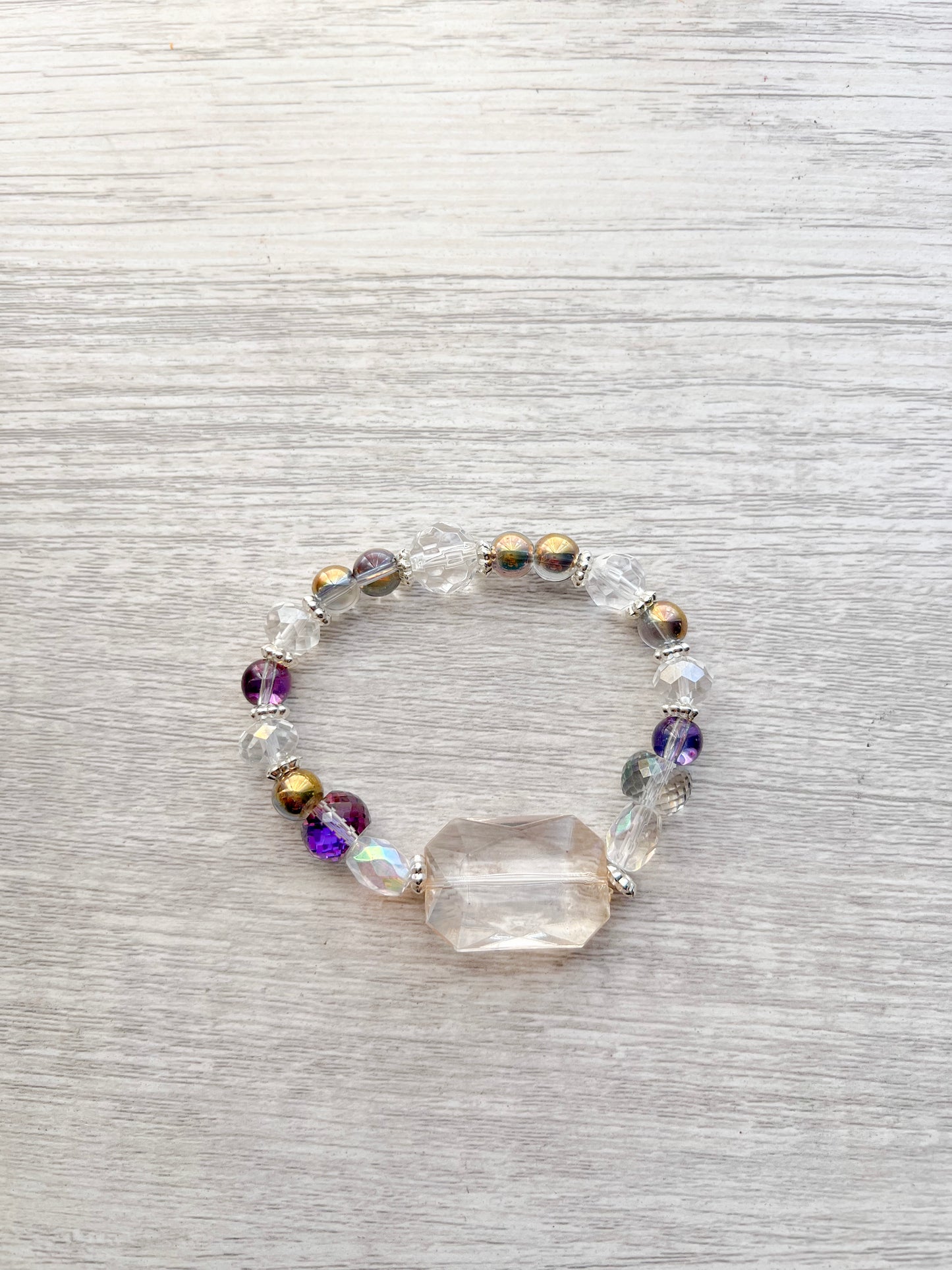 Champagne Beaded Bracelet