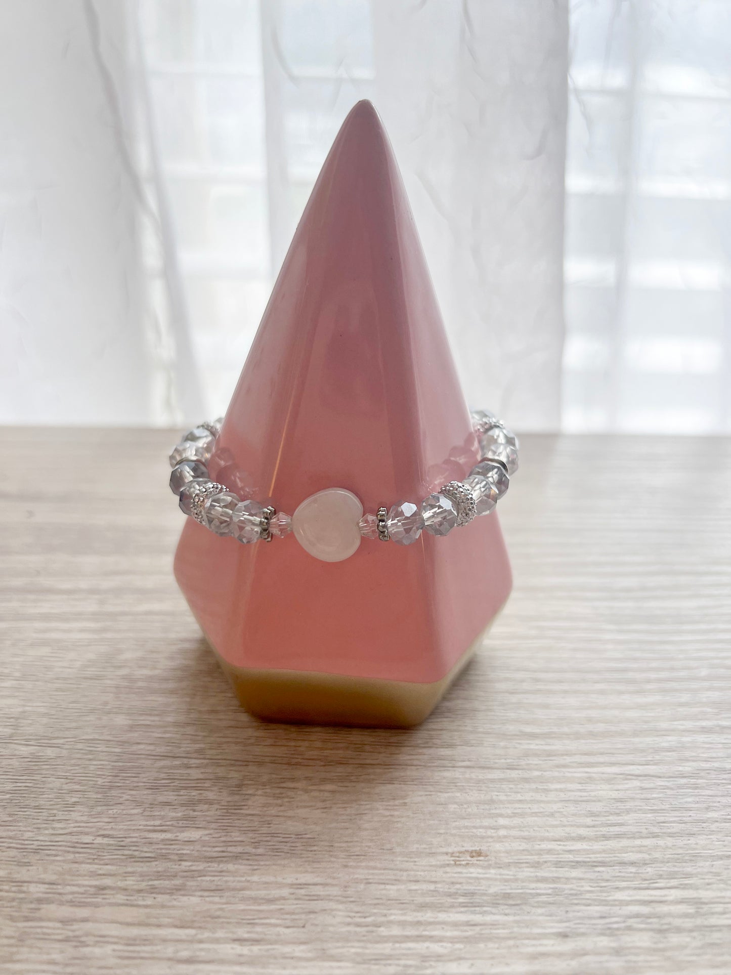 December Heart Beaded Bracelet