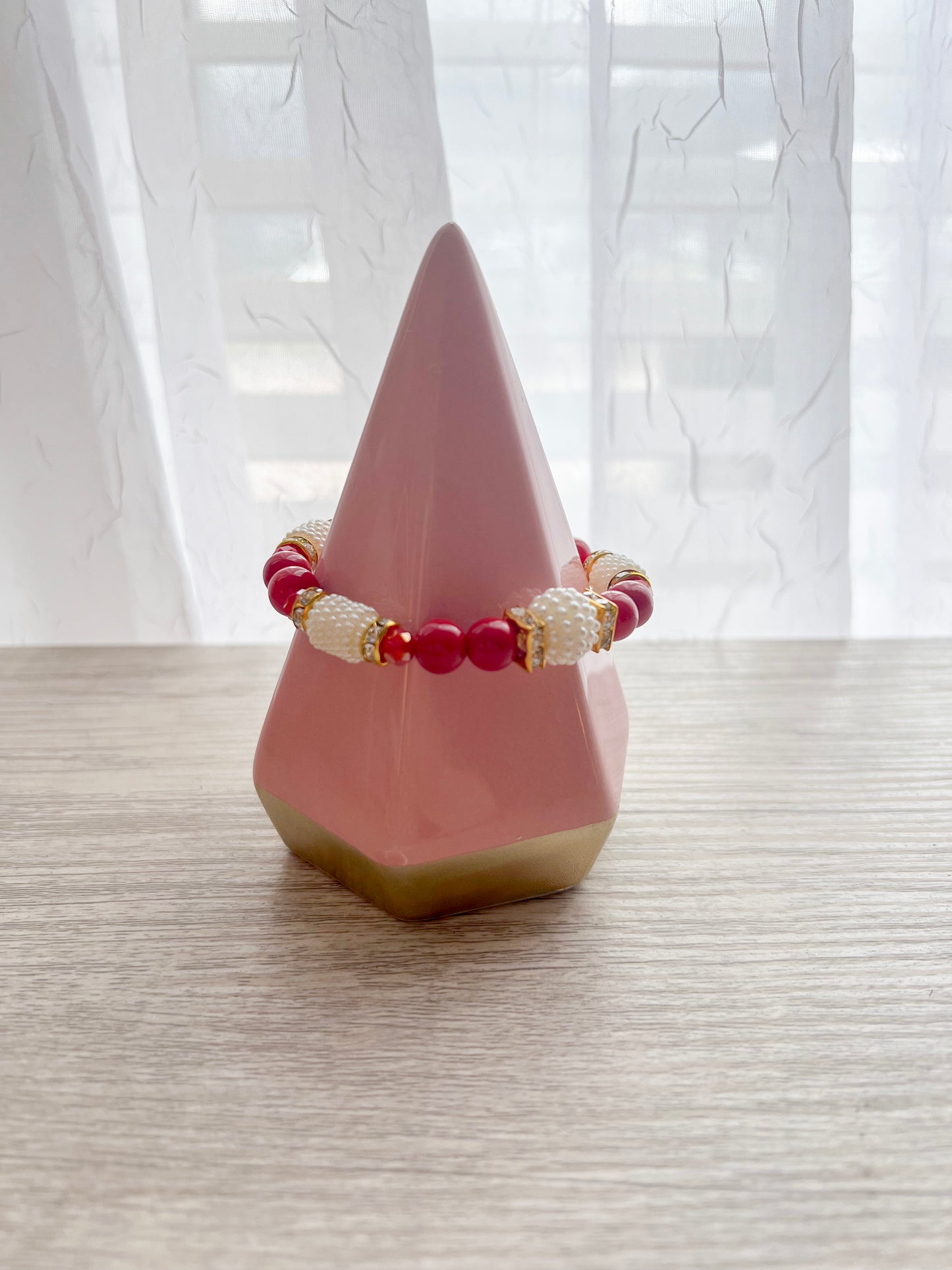 Cherry Beaded Bracelet