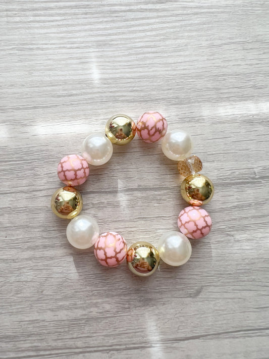 Bubblegum Beaded Bracelet