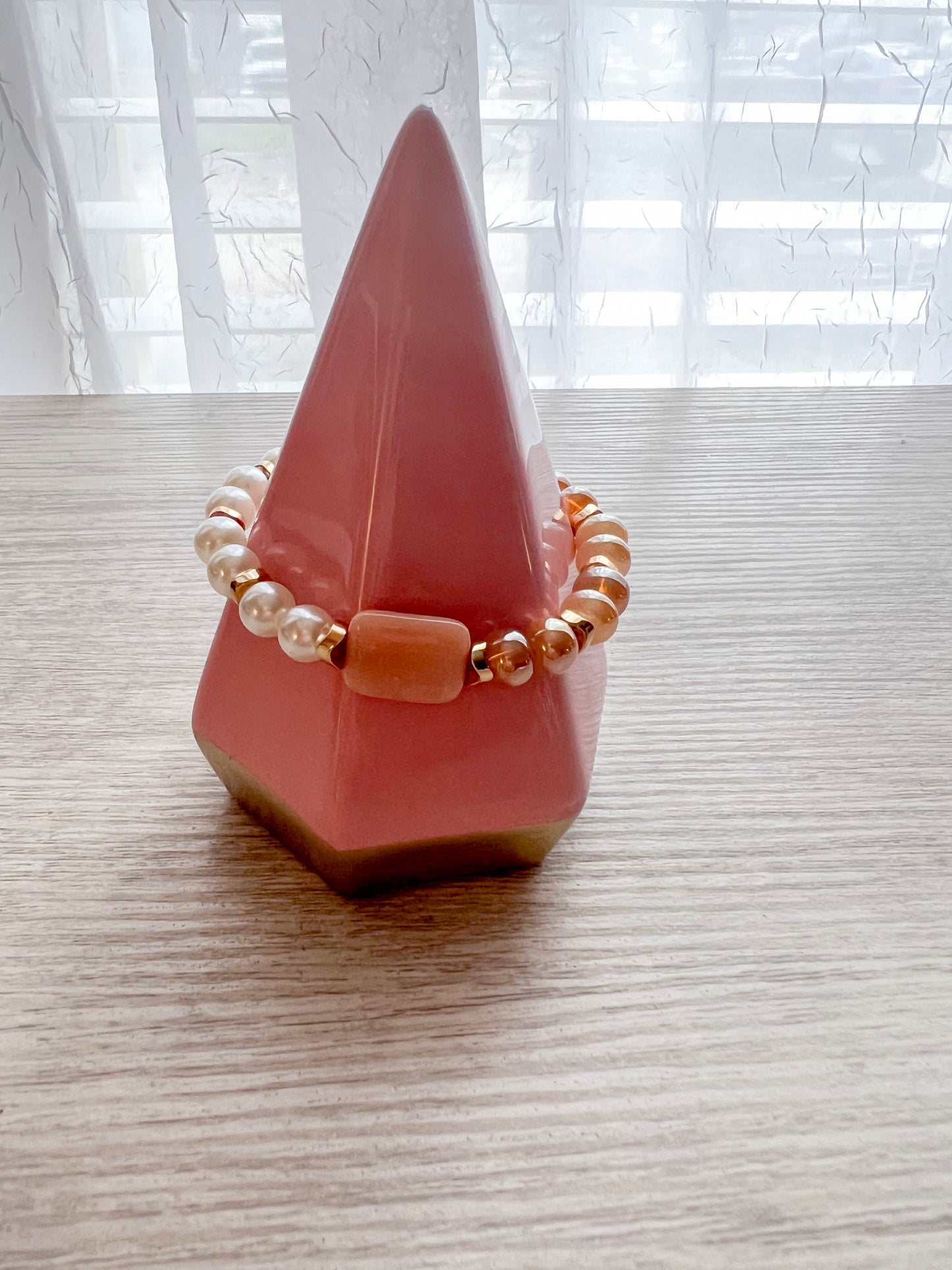 Pumpkin Spice Beaded Bracelet