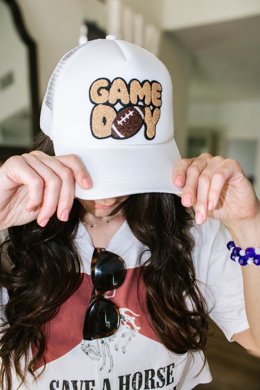 Football Game Day Patch Trucker Hat